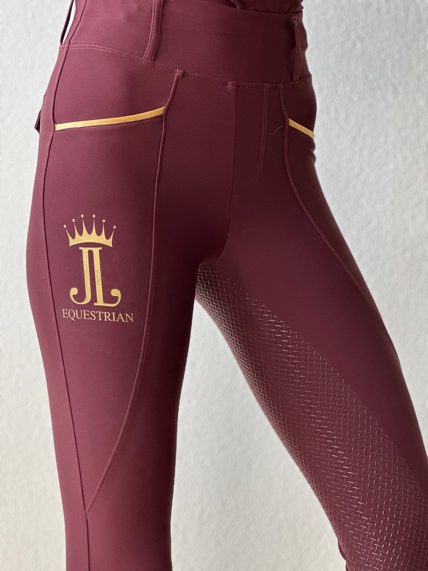 JL Equestrian Reitleggings „Wine Gold“