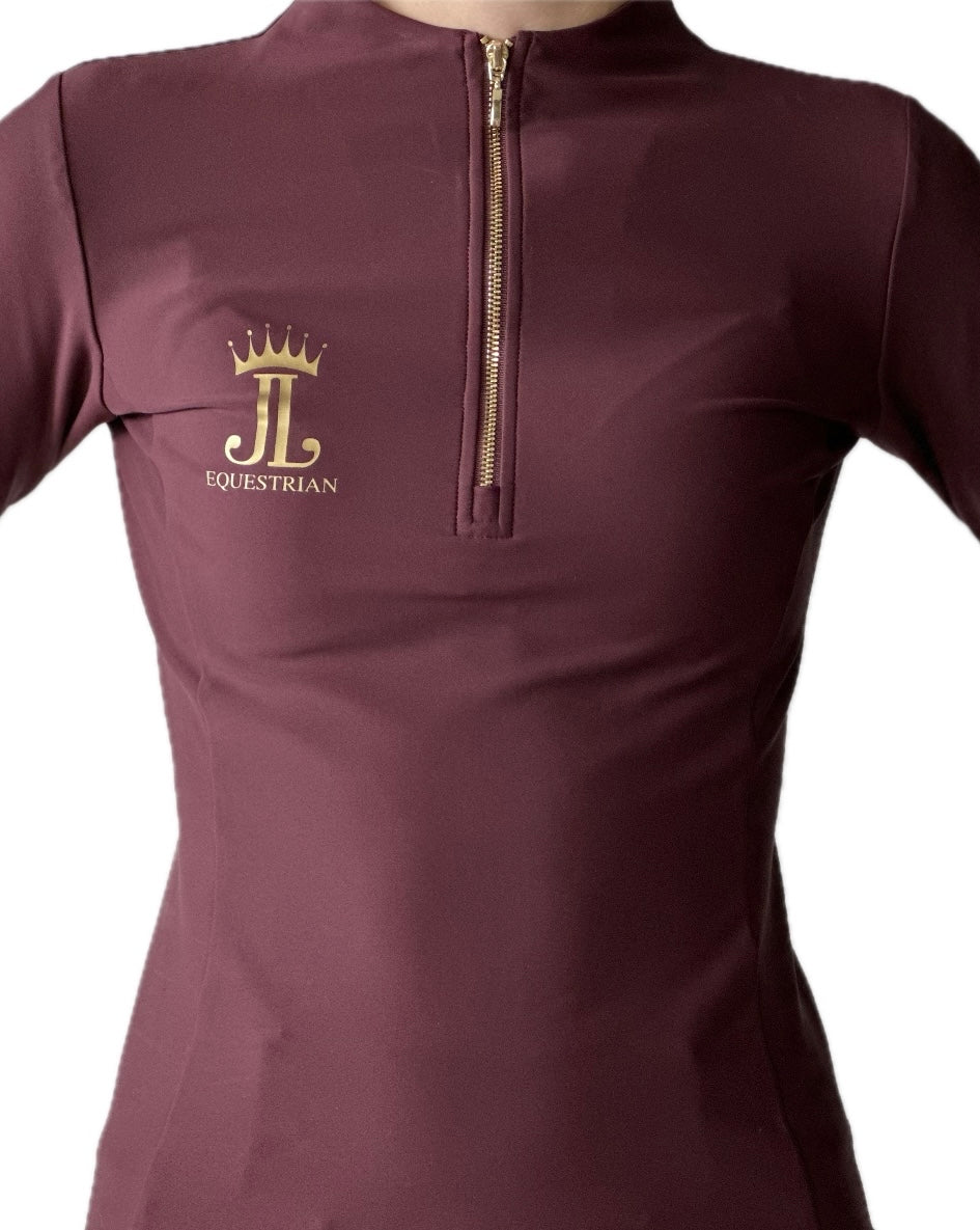 JL Equestrian Shirt „Wine Gold“ - Limited Edition